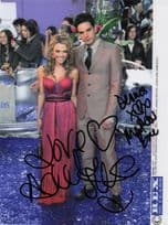 Adele Silva Matthew Bose Emmerdale MULTI Hand Signed Press Photo