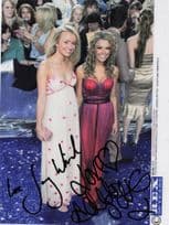 Adele Silva Sammy Winward Emmerdale MULTI Hand Signed Press Photo