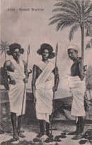Aden Somali Warrior Tribe Women Spears African Antique Postcard