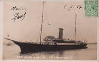 Admiralty Royal Yacht Enchantress Rare Ship Old WW1Real Photo Postcard
