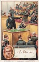 Adolphe Thiers French Statesman Printed Signed Bendorps Postcard Antique Card