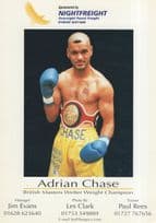 Adrian Chase British Boxing Champion Rare Media Publicity Photo Card