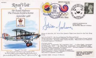Adrian Moorhouse Swimming Olympics Korea Royal Visit Hand Signed FDC