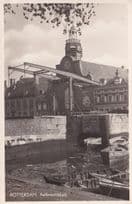 Aelbrechtskolk Rotterdam Deserted Boats Real Photo Dutch Postcard