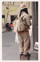 African American Lady Dreadlocks Wild Fashion Award Photo Postcard