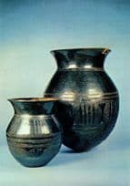 African Antique Pottery Pots Gbaya Tribe Cameroon Art Postcard