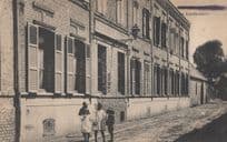 African Children at French Gendarmerie Police Station Old Postcard