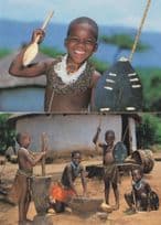 African Children Valley Of A Thousand Hills 2x Postcard s