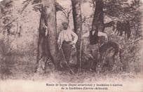 African French Congo Cordillera Hunting Antique Hunters Old Postcard