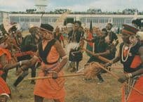 African Kikuyu Dancer at Nairobe Airport Postcard