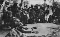 African Tunisian Snake Charmer Boots Chemists Real Photo Old Postcard