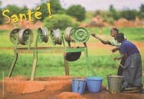 African Washer Women Health Water Machine Solidarity Postcard