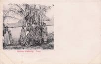 African Wedding Party Gold Coast Australia Antique Postcard