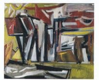 Against Mussolini Art & Fall Of A Dictator Exhibition Burial Painting Postcard