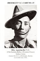 Agansing Rai 5th Gurkha Rifles Indian Burma Military WW2 Victoria Cross Postcard