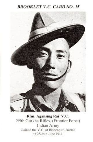 Agansing Rai 5th Gurkha Rifles Indian Burma Military WW2 Victoria Cross Postcard
