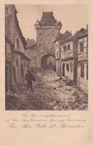 Ahr Ahrweiler Gate at Apollinaris Spring Entrance Antique German Postcard
