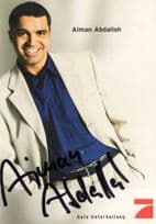Aiman Abdallah German TV Presenter Rugby Player Hand Signed Photo