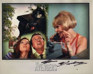Aimi MacDonald The Avengers Giant Hand Signed Photo + COA