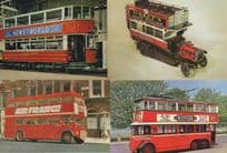 Air France Empire Goods Newspaper 4x London Bus Advertising Postcard s