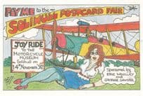 Air Hostess Fly Me To Solihull Motorcycle Show Museum West Midlands Postcard