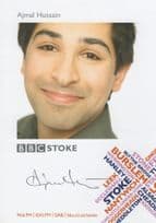 Ajmal Hussain BBC Radio Stoke Hand Signed Cast Card Photo