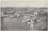 AK Lindau Bodensee Lindauer Hof Zollamt Finanzamt Customs Office German Postcard