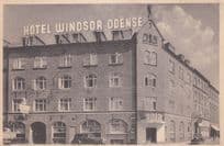 AK Odense Hotel Windsor Denmark Old Postcard