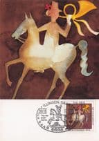 Aktion Tag Der Briefmarke German Postman Postreiter Mail Courier FDC Postcard