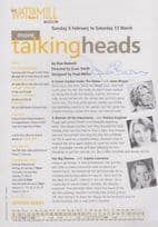 Alan Bennett BBC Play For Today More Talking Heads Janet Brown Hand Signed Flyer