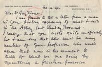 Alan Don Dean of Westminster National Portrait Gallery Hand Signed Letter