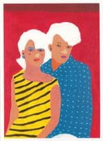 Alan Fears White Silver Hair Piece Saatchi Art Award Painting Postcard