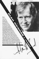 Alan Howard 1970s Actor A Perfect Spy Hand Signed Theatre Photo Page
