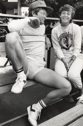 Alan Jones 1980s Tennis Coach Virginia Wade 8x6 Press Photo