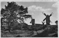 Aland Vaderkvarnar Sweden Windmill Real Photo Old Postcard