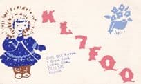 Alaskan Child Costume Vintage Amateur Radio Postcard Style QSL Card