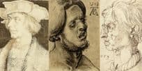 Albecht Durer Head Of A Man & With Eyes Closed 3x Postcard s