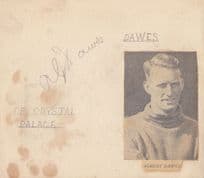 Albert Dawes Crystal Palace Joe Coen Celtic 2x 1930s Football Hand Signed Autograph