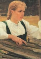 Albert Edelfelt Solveig Finland Porvoon Finland Painting Postcard