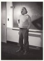 Albert Einstein in America During WW2 War Blackboard Photo Postcard