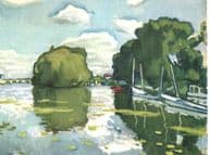 Albert Marquet The Seine Near Poissy Old Painting Postcard