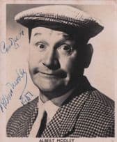 Albert Modley Old Music Hall Comedian Antique Hand Signed Photo