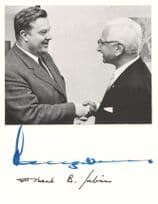 Albert Sabin Polio Vaccine Dr Von Manger Konig 2x Hand Signed Photo