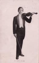 Albert Spalding Historic Theatre Violinist Antique RPC Postcard