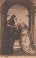 Albertinelli La Visitaziane Painting Firenze Antique Art Gallery Postcard