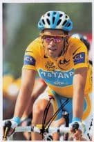 Alberto Contandor Spanish Cyclist 2010 Tour De France 12x8 Hand Signed Photo
