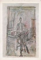 Alberto Giacometti Seated Man 1949 Tate Gallery Painting Postcard