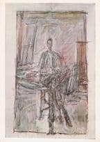 Alberto Giacometti Seated Man Tate Gallery Painting Postcard