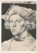 Albrecht Durer Portrait Of A Young Man Rare Painting Postcard