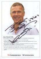 Alec Stewart Cricketer OBE Hand Signed Large Yorkshire Bank Photo